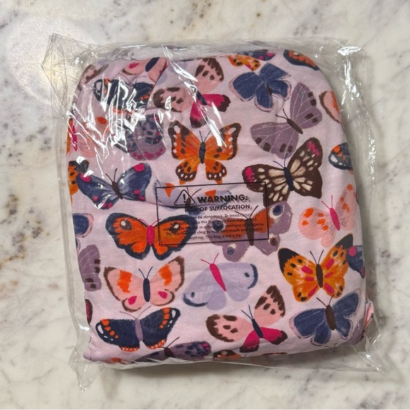 Little Sleepies Butterfly Kisses Standard Crib Sheet - NEW - Picture 3 of 3